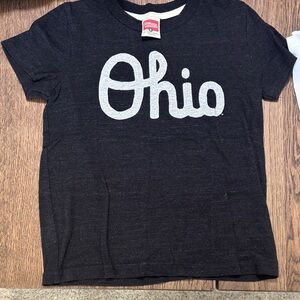HOMAGE Black Tee with White Ohio Script